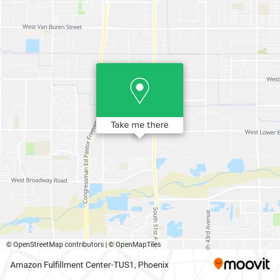 Amazon Fulfillment Center-TUS1 map