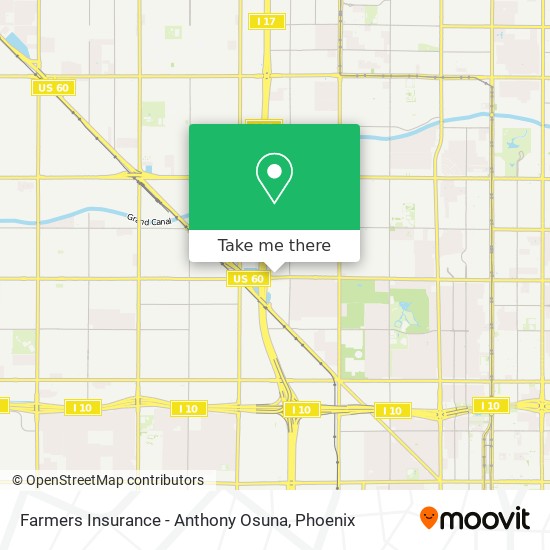 Mapa de Farmers Insurance - Anthony Osuna