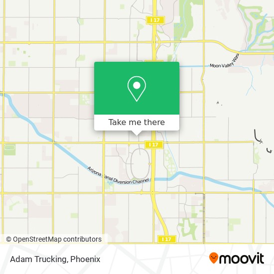 Adam Trucking map