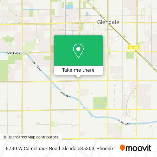 Mapa de 6730 W Camelback Road Glendale85303
