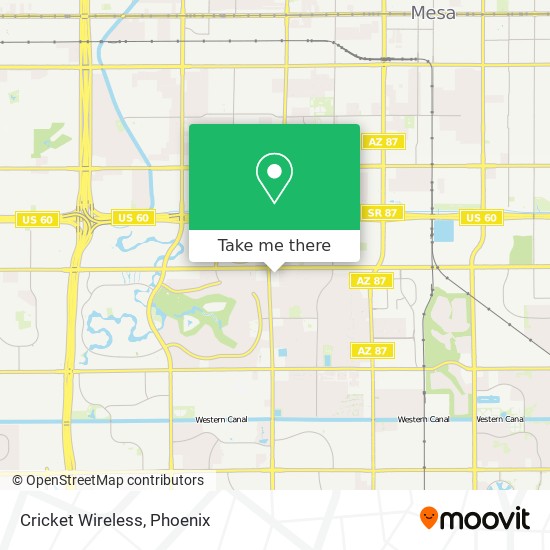 Cricket Wireless map