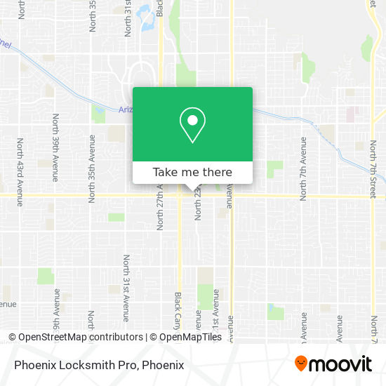 Mapa de Phoenix Locksmith Pro