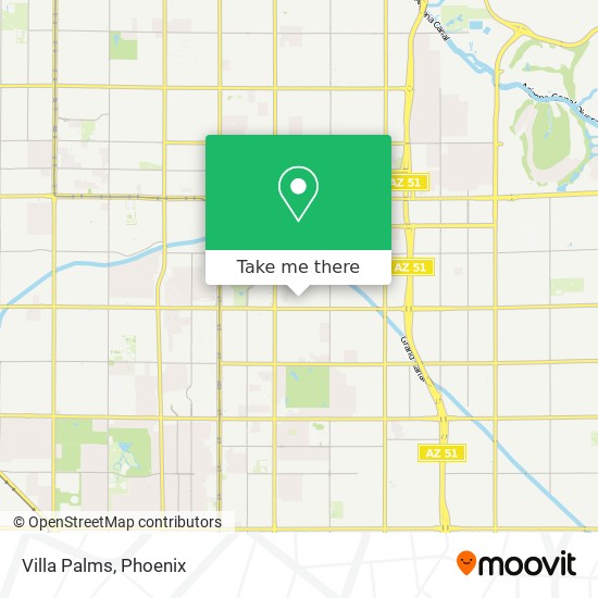 Villa Palms map