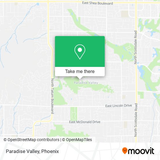 Paradise Valley map