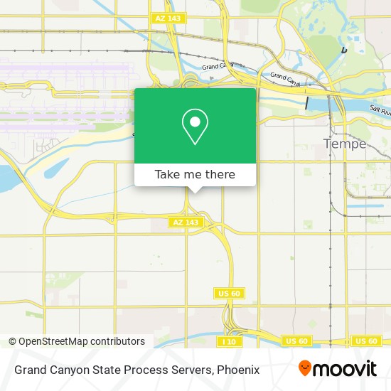 Grand Canyon State Process Servers map