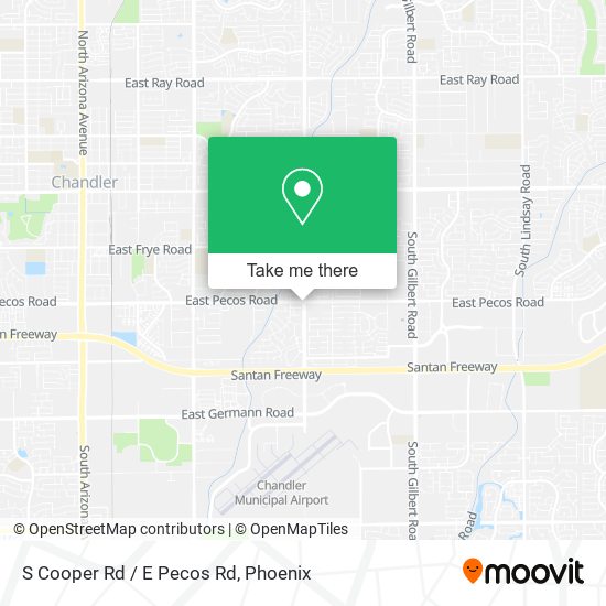 Mapa de S Cooper Rd / E Pecos Rd