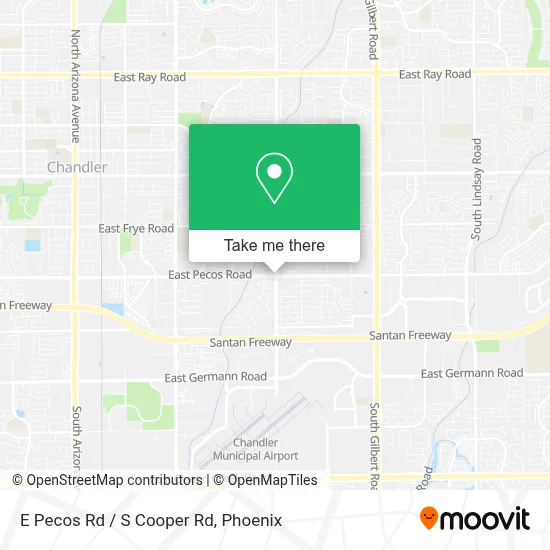 E Pecos Rd / S Cooper Rd map