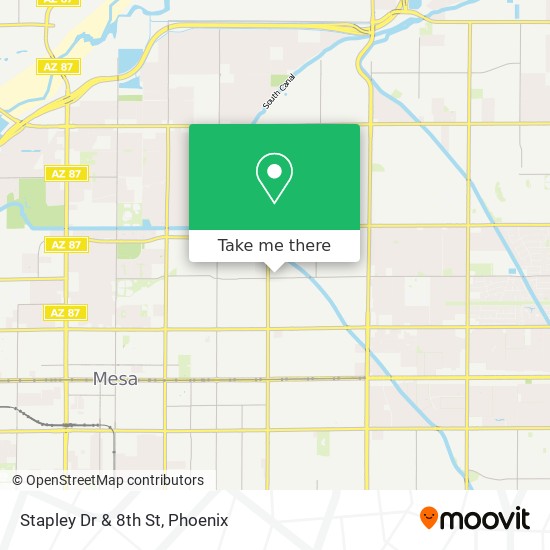 Stapley Dr & 8th St map