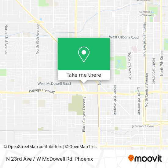 N 23rd Ave / W McDowell Rd map