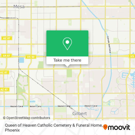 Mapa de Queen of Heaven Catholic Cemetery & Funeral Home