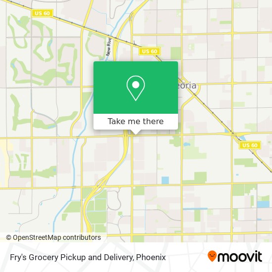 Fry's Grocery Pickup and Delivery map