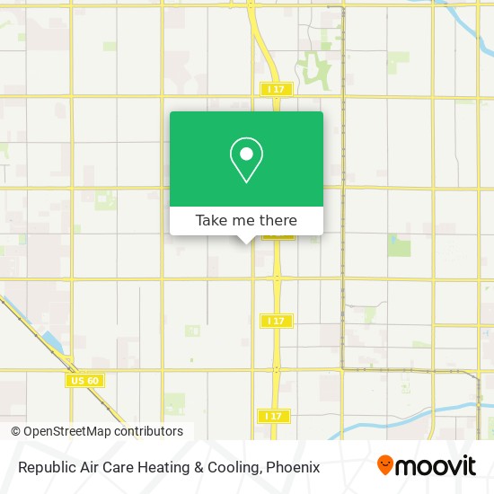 Republic Air Care Heating & Cooling map