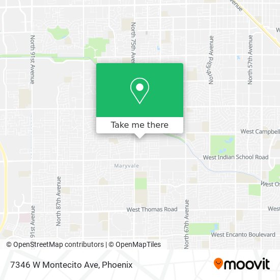 Mapa de 7346 W Montecito Ave