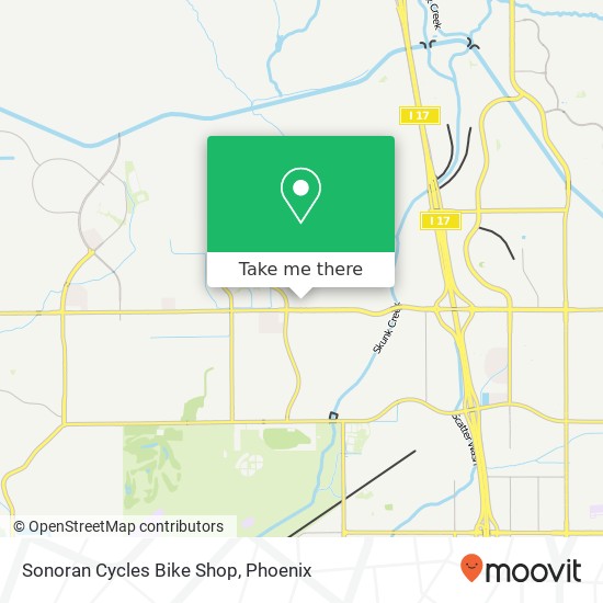 Sonoran Cycles Bike Shop map