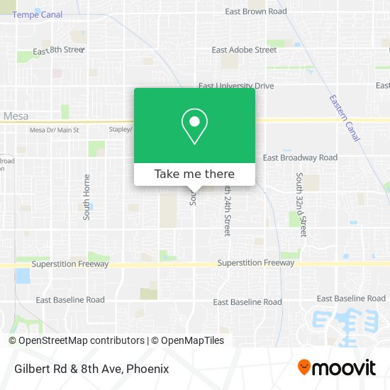 Gilbert Rd & 8th Ave map