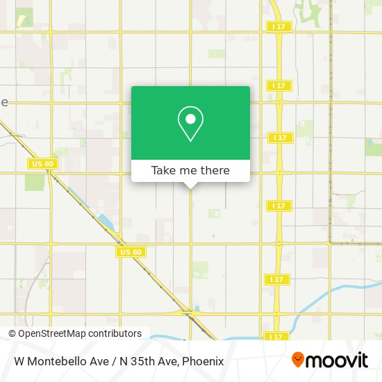 Mapa de W Montebello Ave / N 35th Ave