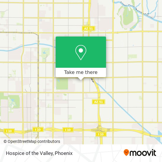 Hospice of the Valley map