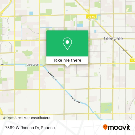 7389 W Rancho Dr map