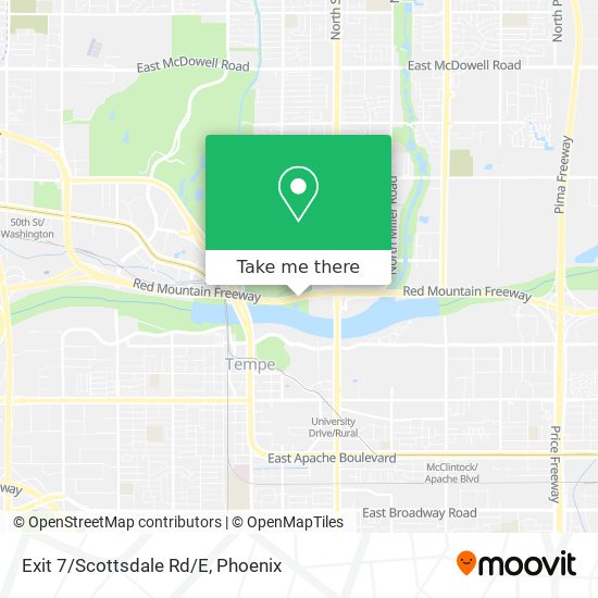 Mapa de Exit 7/Scottsdale Rd/E