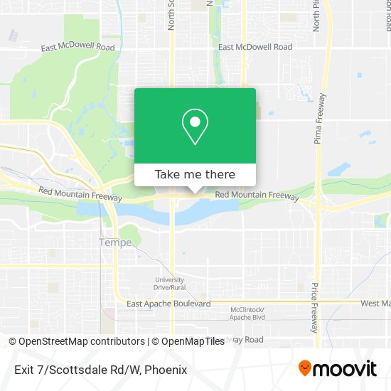 Exit 7/Scottsdale Rd/W map