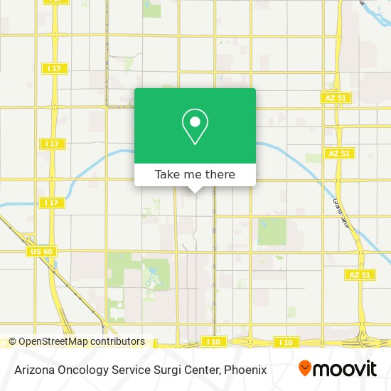 Arizona Oncology Service Surgi Center map