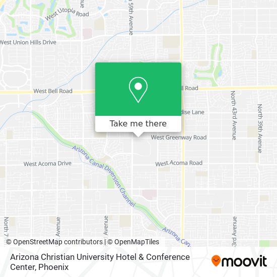 Mapa de Arizona Christian University Hotel & Conference Center