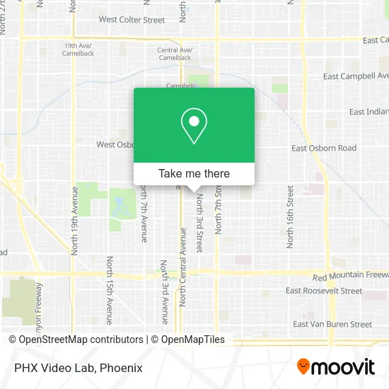 PHX Video Lab map