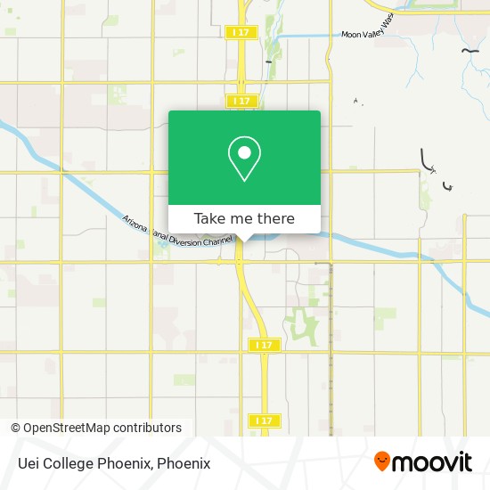 Mapa de Uei College Phoenix