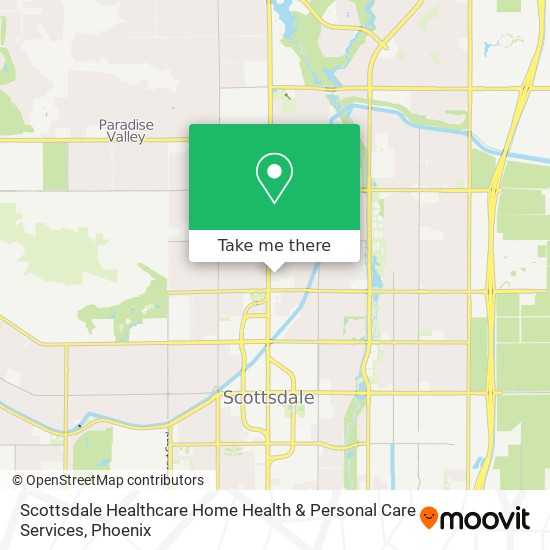 Mapa de Scottsdale Healthcare Home Health & Personal Care Services