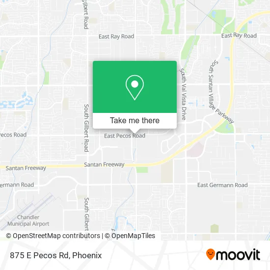 875 E Pecos Rd map