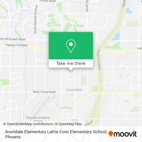 Avondale Elementary Lattie Coor Elementary School map