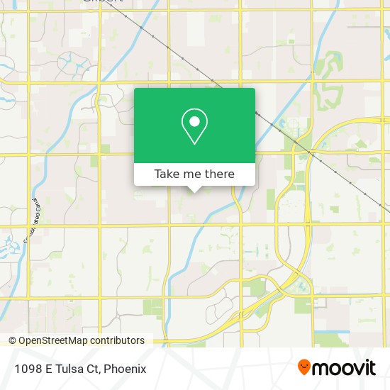 1098 E Tulsa Ct map