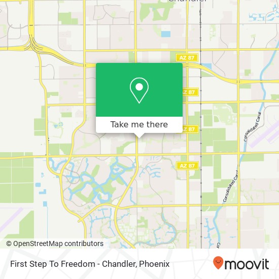 First Step To Freedom - Chandler map