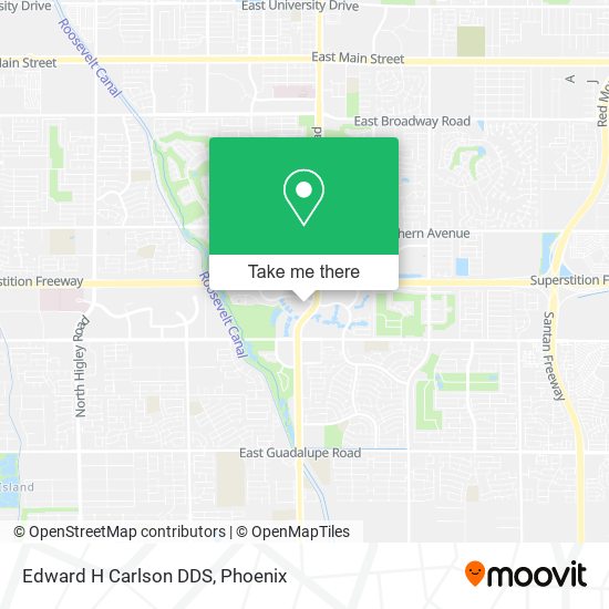 Edward H Carlson DDS map