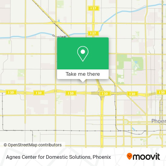 Agnes Center for Domestic Solutions map