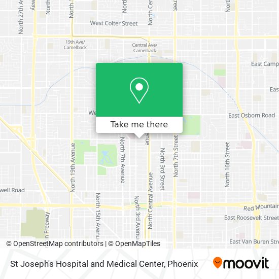 St Joseph's Hospital and Medical Center map