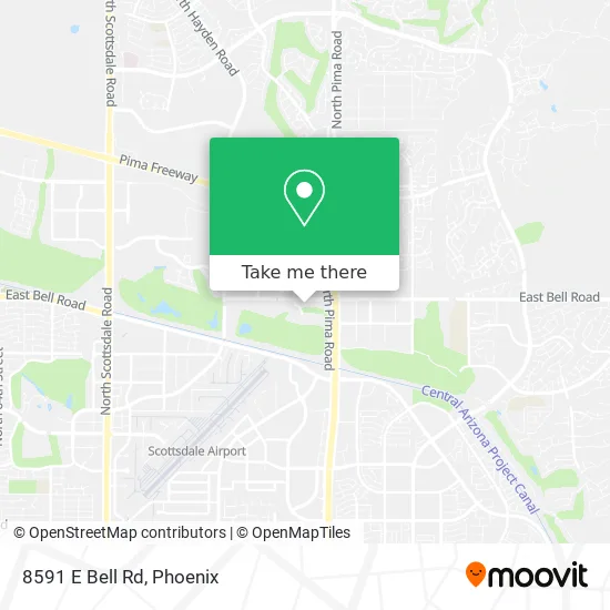 8591 E Bell Rd map