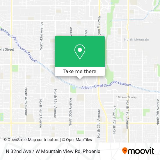 N 32nd Ave / W Mountain View Rd map