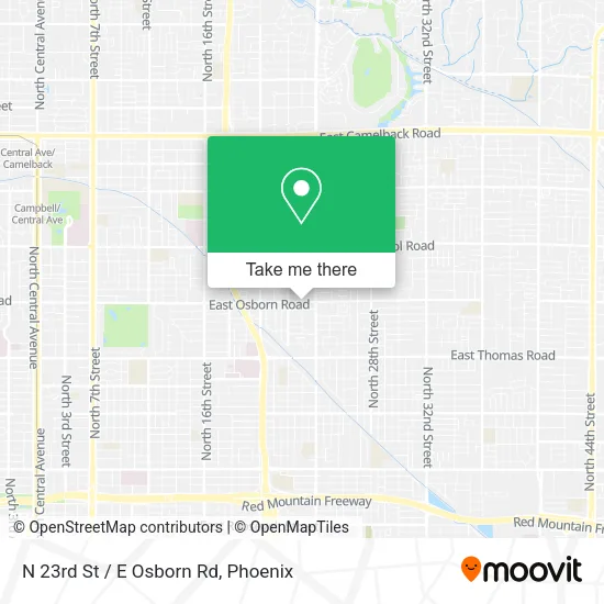 Mapa de N 23rd St / E Osborn Rd