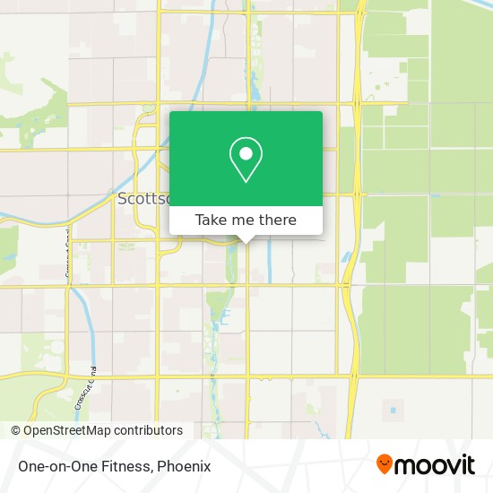 Mapa de One-on-One Fitness