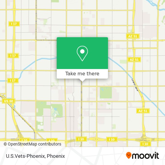 U.S.Vets-Phoenix map