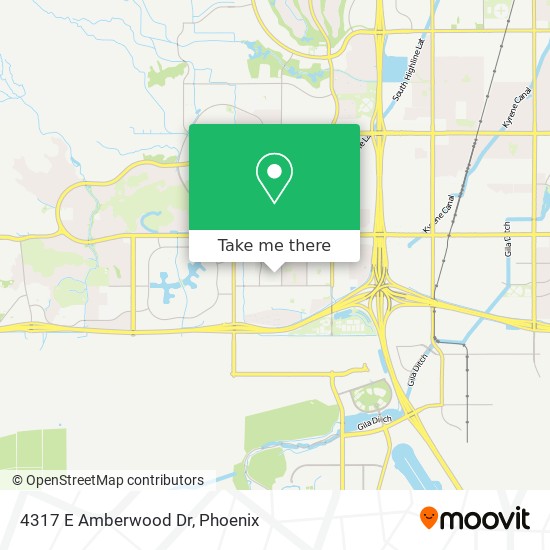 Mapa de 4317 E Amberwood Dr