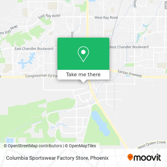 Mapa de Columbia Sportswear Factory Store
