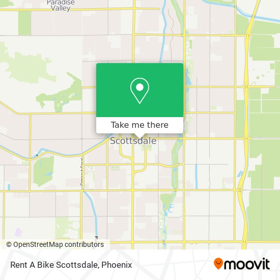 Rent A Bike Scottsdale map