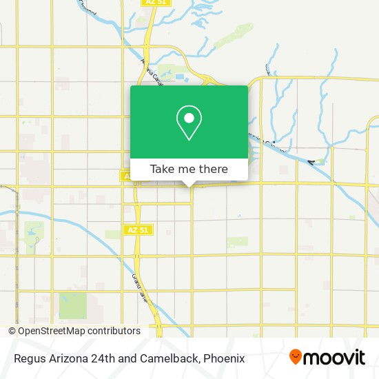 Mapa de Regus Arizona 24th and Camelback