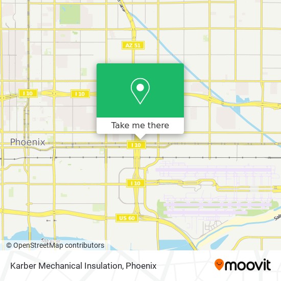 Karber Mechanical Insulation map