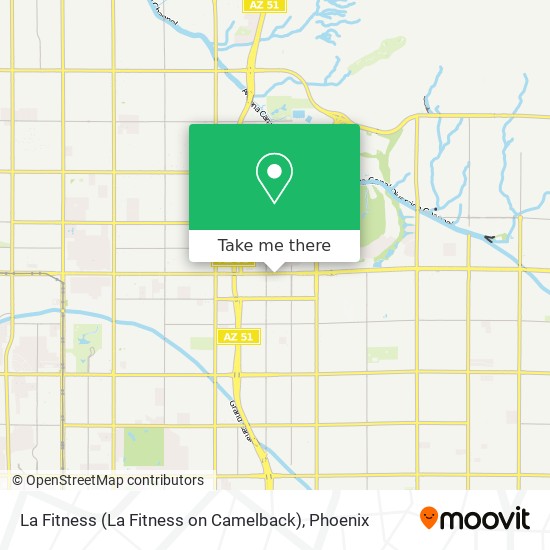 Mapa de La Fitness (La Fitness on Camelback)