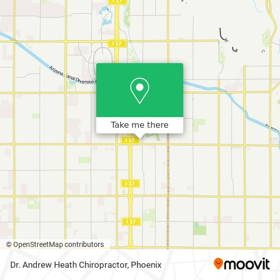 Mapa de Dr. Andrew Heath Chiropractor