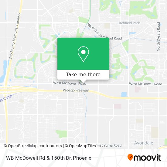 WB McDowell Rd & 150th Dr map