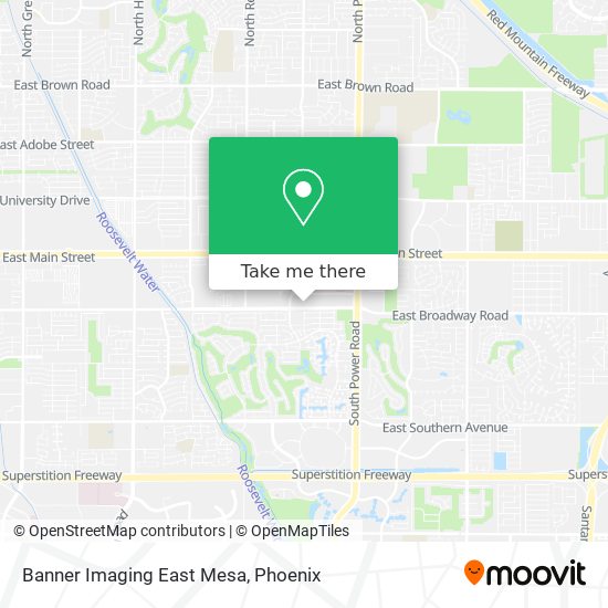 Banner Imaging East Mesa map